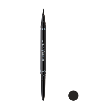 Garbo and Kelly Femme Fatal refill bundle with black eyeshadow pans arranged in a sleek black palette.