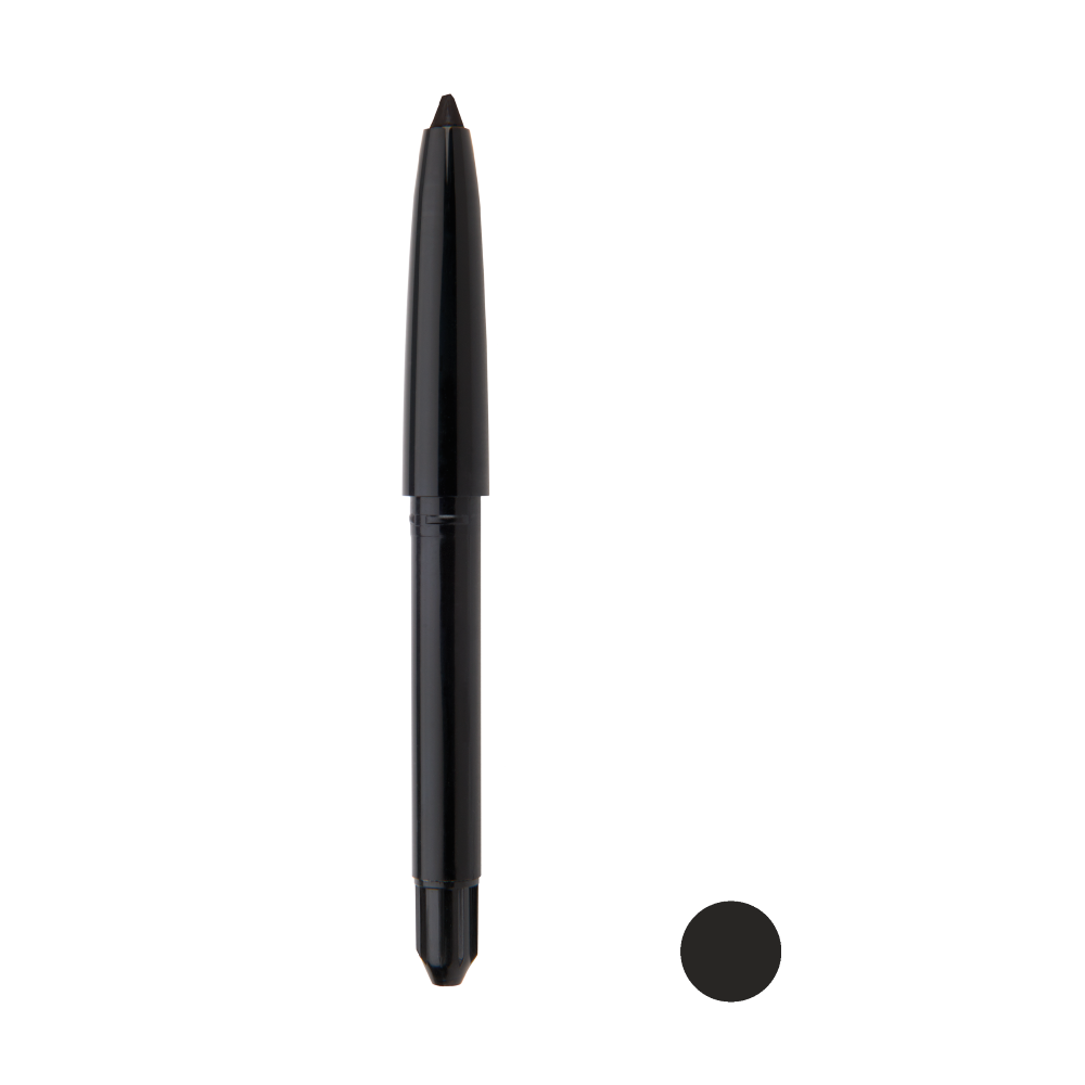 Garbo and Kelly Femme Fatale refill for eyes with bold, smoky eyeshadow look and intricate eye makeup design.