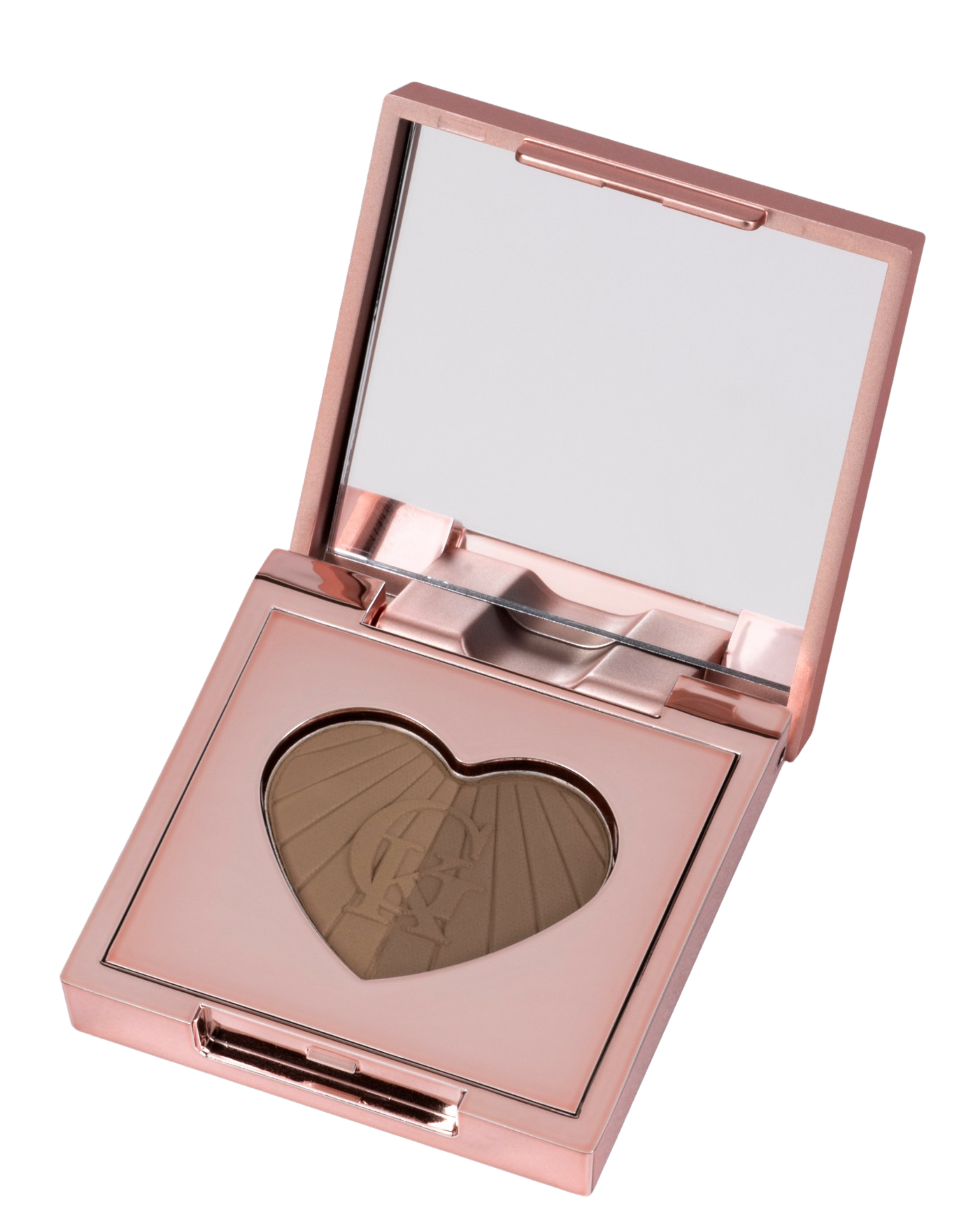 Garbo and Kelly talc-free brow powder in a compact, showcasing the natural shade and fine texture for defined eyebrows.