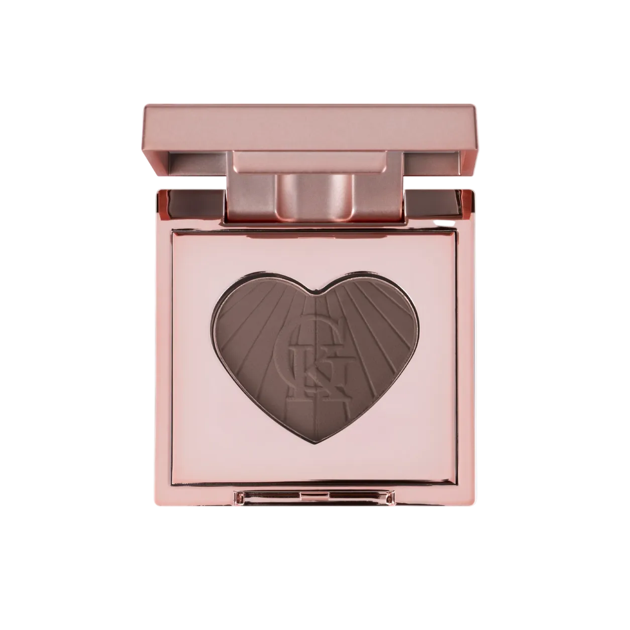 Garbo and Kelly cool brown talc-free brow powder applied on eyebrows for natural, defined brow enhancement.