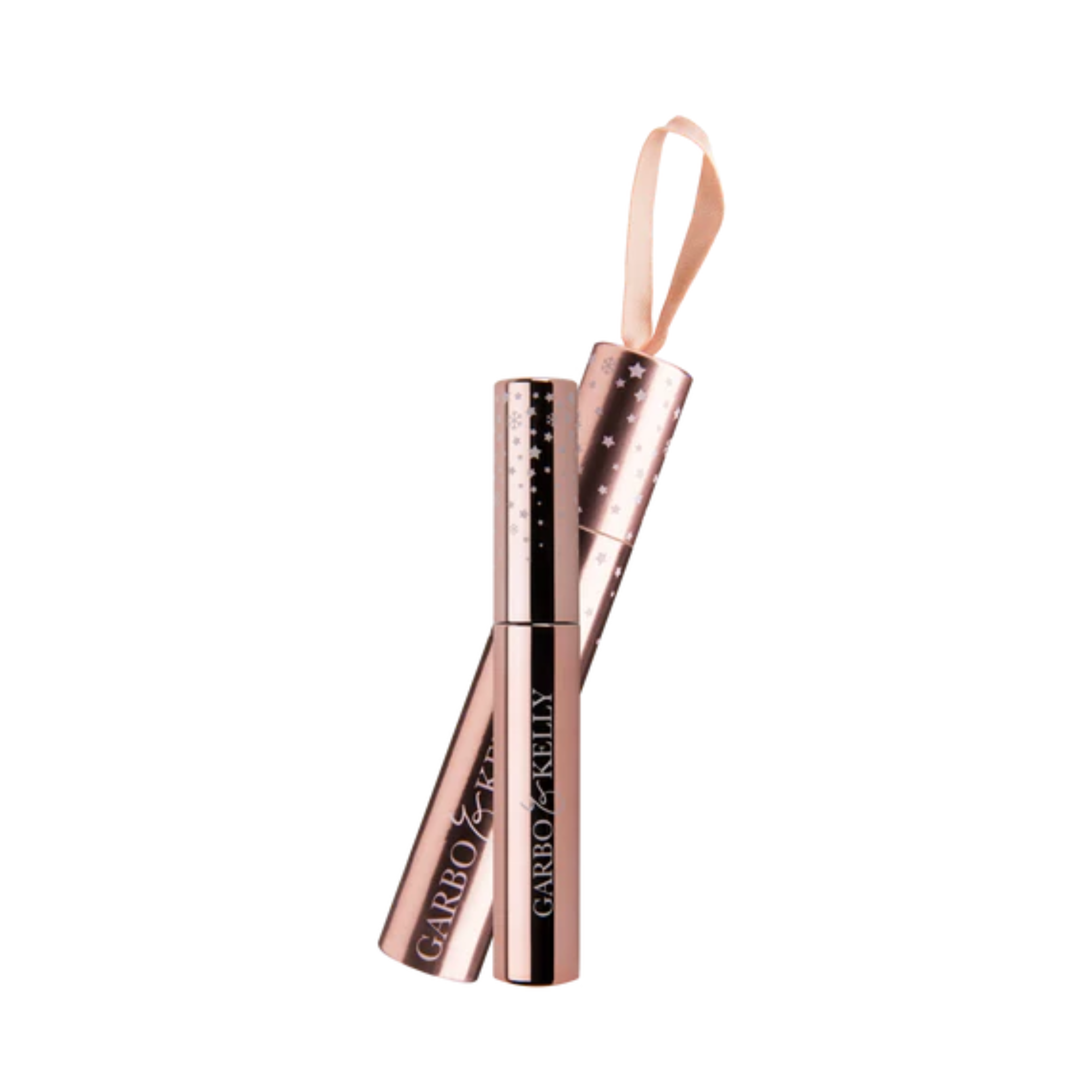 Garbo and Kelly liquid lip gloss in Love Sensation, glossy lips with vibrant color and smooth finish.