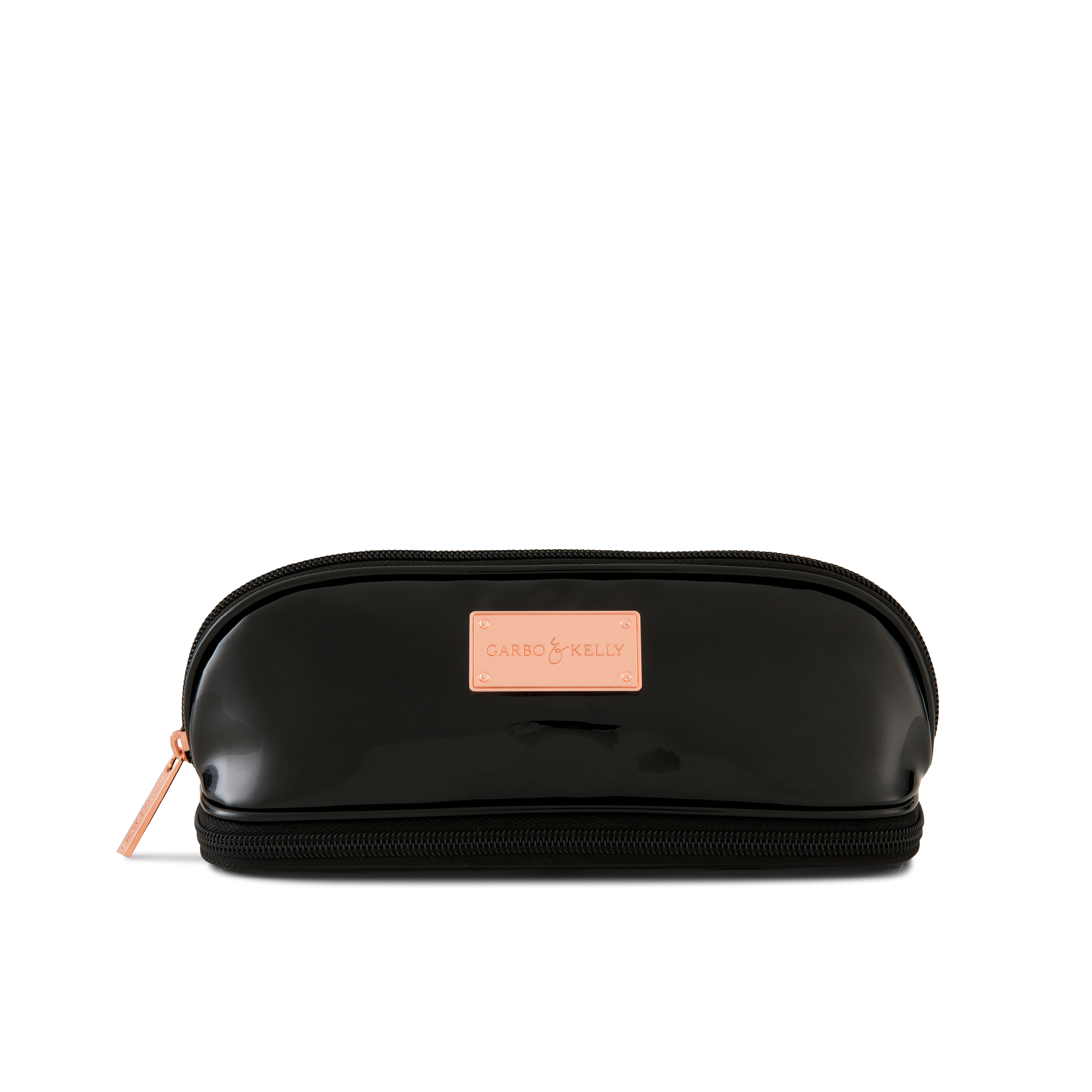 Garbo and Kelly G&K Essentials cosmetic bag in sleek design with zipper closure, ideal for makeup and toiletries.