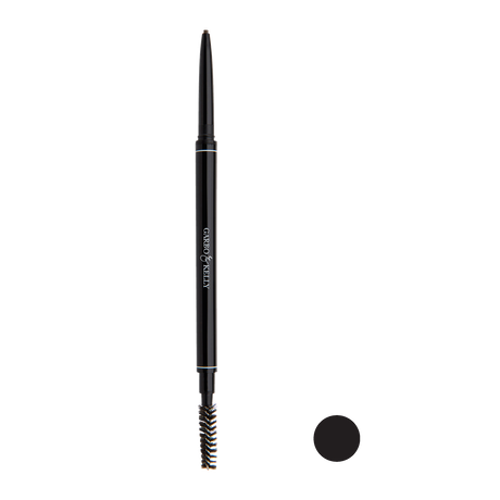 Garbo and Kelly Brow Perfection Pencil showing a close-up of the pencil tip and packaging for natural eyebrow shaping and definition.