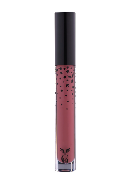 Garbo and Kelly Rock Liquid Matte Lipstick in a sleek tube, showcasing vibrant matte lipstick color.