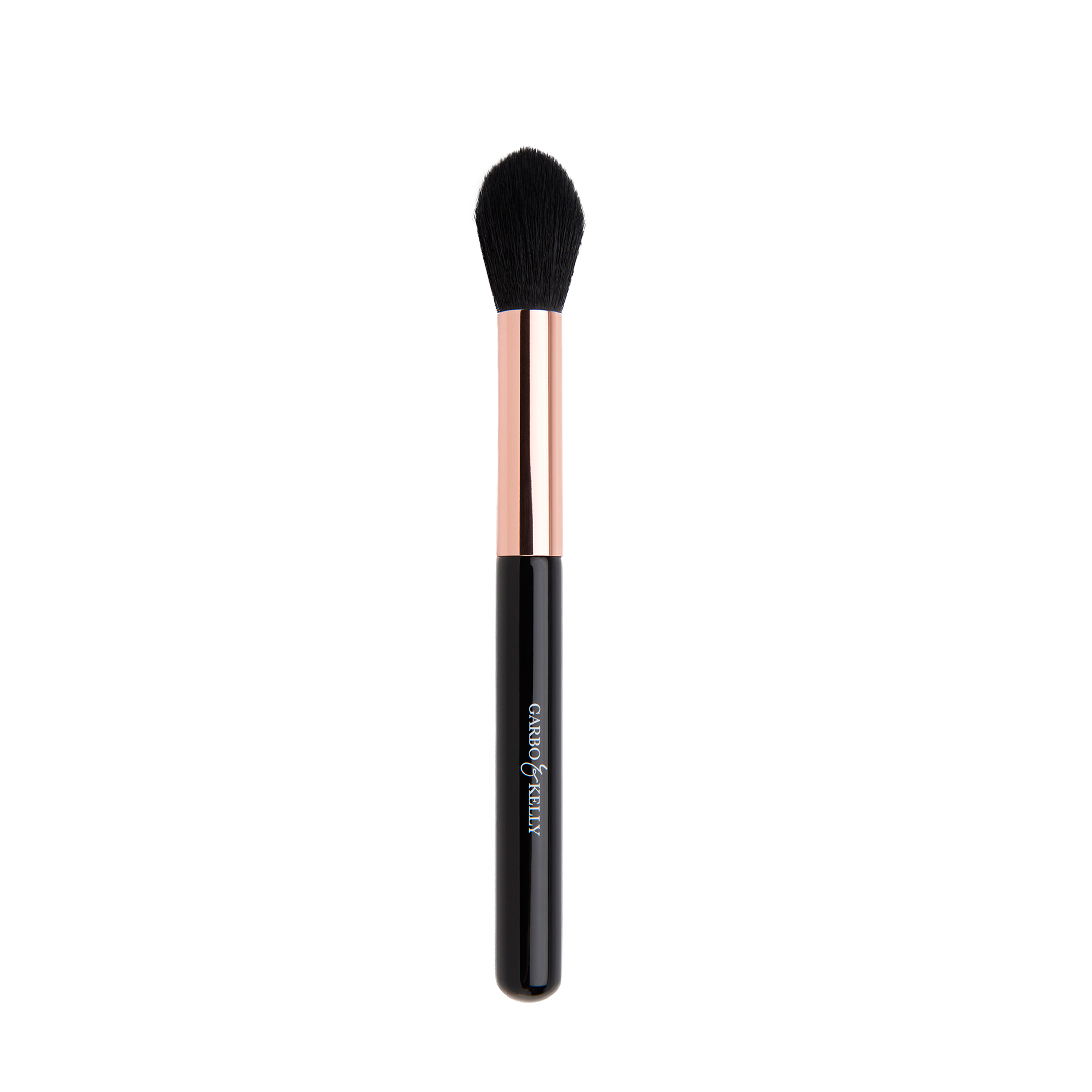 Garbo and Kelly defining contour brush with tapered bristles for precise face contouring and sculpting.