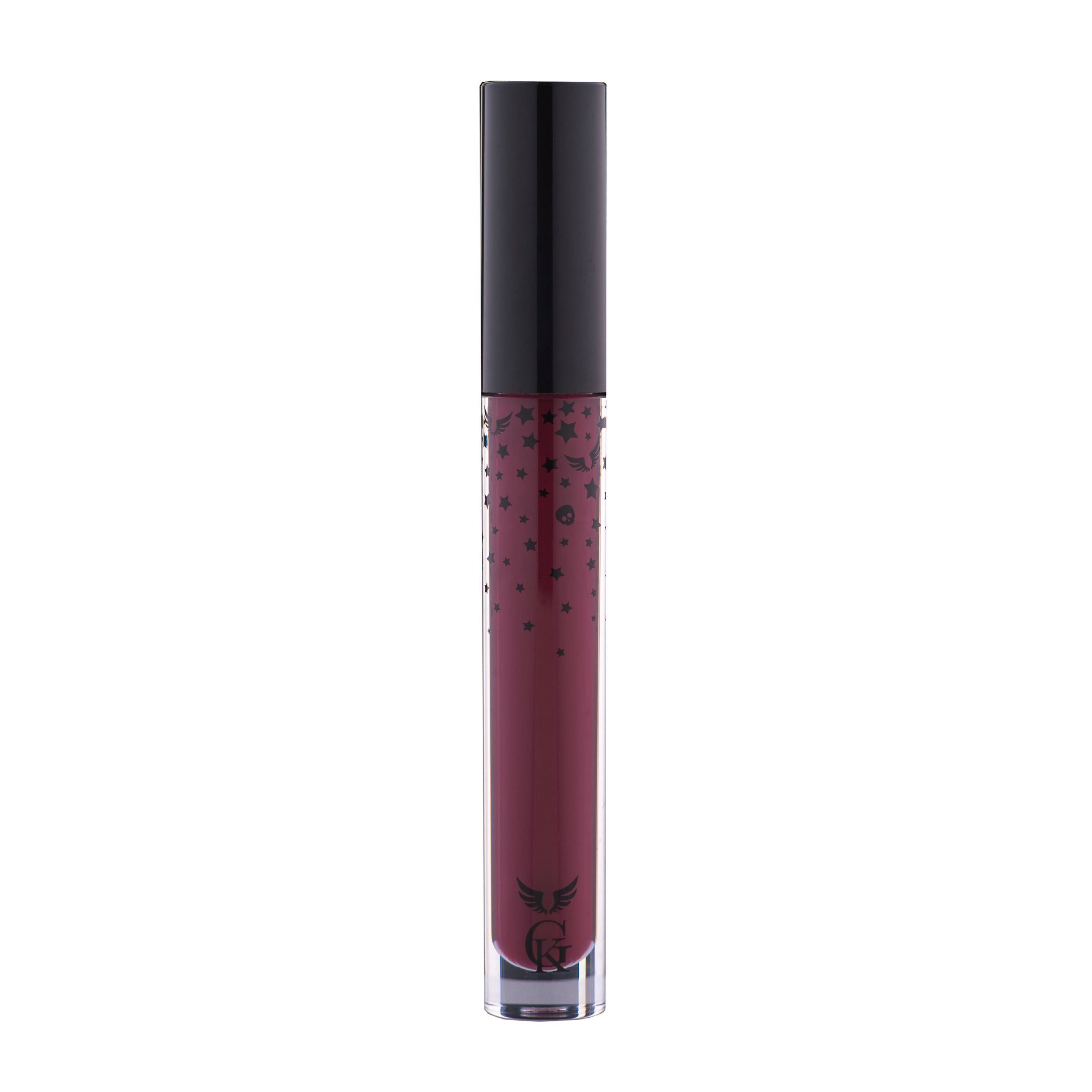 Garbo and Kelly Rock Liquid Matte Lipstick in a sleek tube, showcasing its vibrant matte finish and elegant packaging.