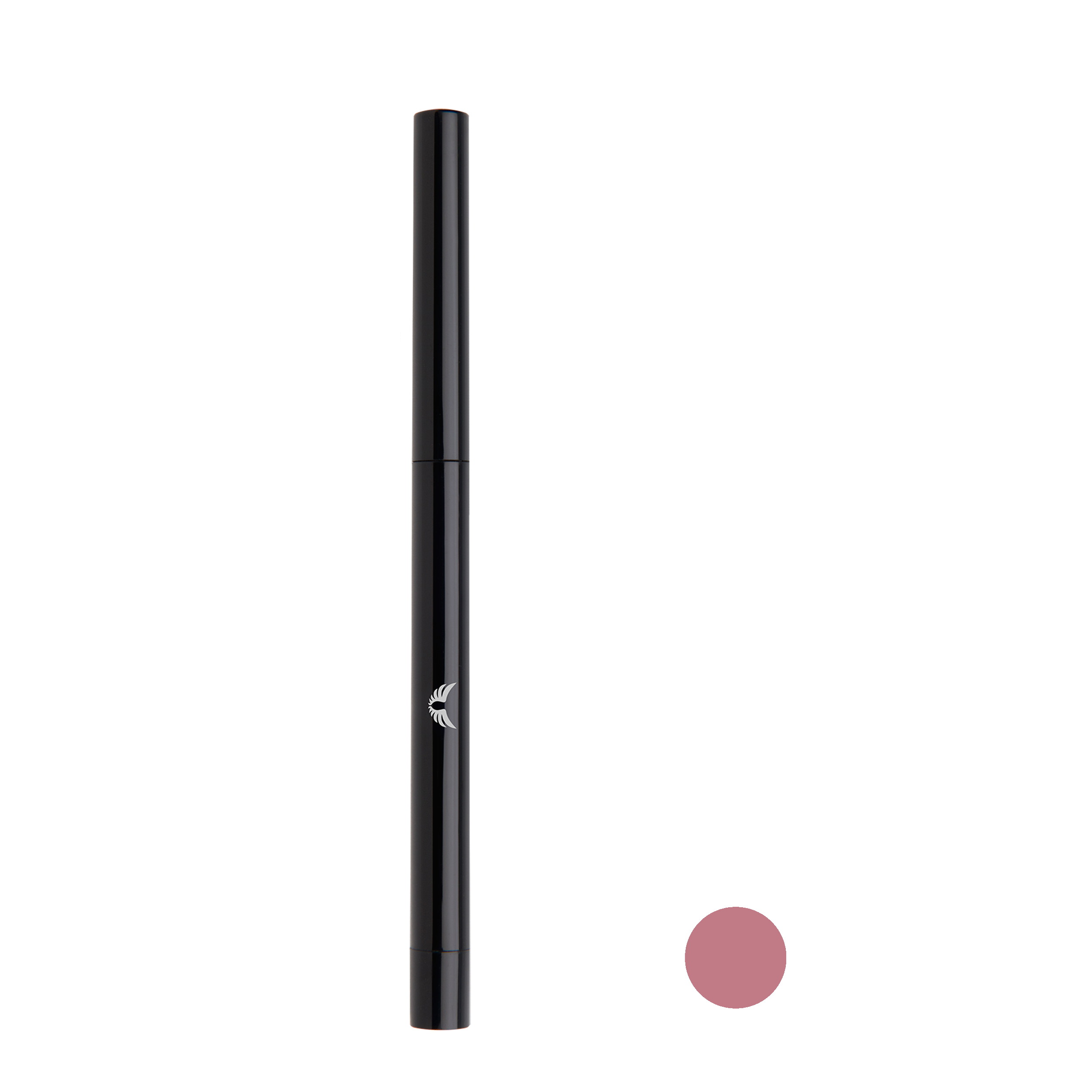 Garbo and Kelly Rock Matte Lip Definer in a sleek black pencil showcasing its matte lip liner tip for precise application